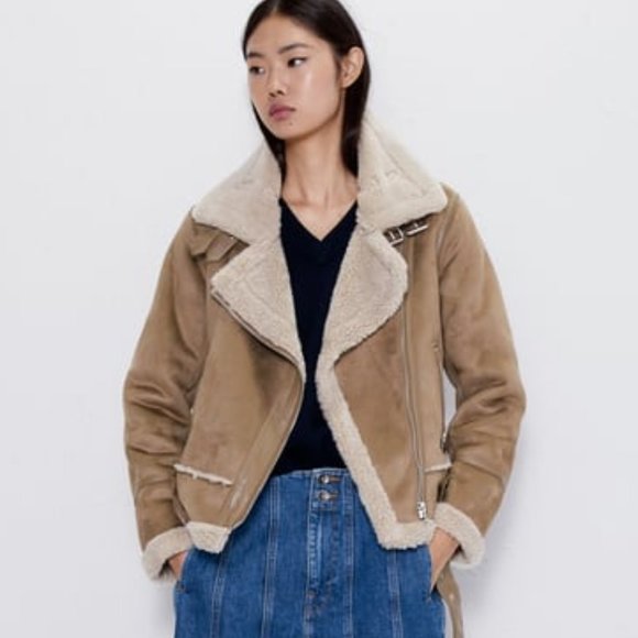 zara tan jacket